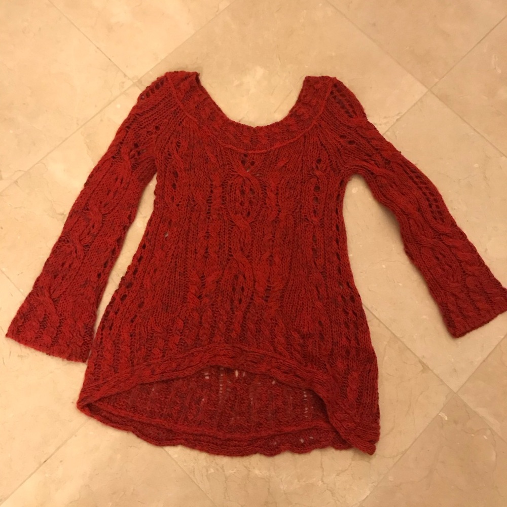 Free People bell sleeve sweater, Small